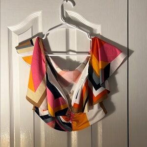 Venus Womens Small Colorful Geometric Women's Crop Top